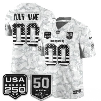 Youth Tampa Bay Buccaneers Camo 2026 Salute to Service Edition Vapor F.U.S.E. Limited Custom Jersey