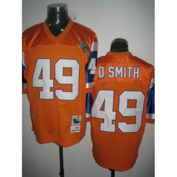 Mitchel & Ness Broncos #49 Dennis Smith Orange Stitched Throwback NFL Jersey Mitchel & Ness Broncos #49 Dennis Smith Orange Stitched Throwback NFL Jersey