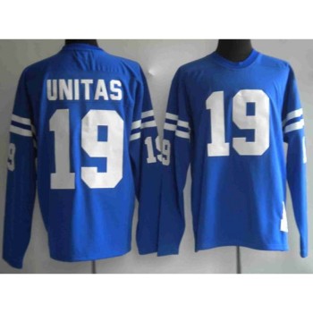 Mitchel & Ness Colts #19 Johnny Unitas Blue Stitched Throwback NFL Jersey Mitchel & Ness Colts #19 Johnny Unitas Blue Stitched Throwback NFL Jersey