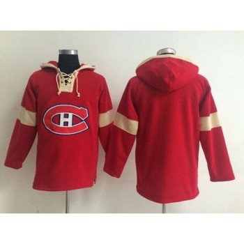 Montreal Canadiens Blank Red Pullover NHL Hoodie Montreal Canadiens Blank Red Pullover NHL Hoodie