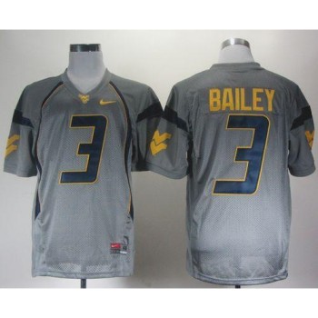 Mountaineers #3 Stedman Bailey Grey Stitched NCAA Jersey Mountaineers #3 Stedman Bailey Grey Stitched NCAA Jersey