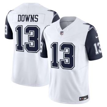 Men's Dallas Cowboys #13 Caleb Downs White 2026 NFL Draft Vapor F.U.S.E. Limited Jersey