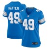 Women's Detroit Lions Hogan Hatten  Blue Game Jersey