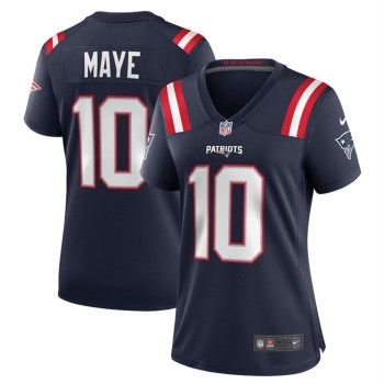 Women's New England Patriots #10 Drake Maye 2024 Draft Navy Stitched Jersey(Run Small) Women's New England Patriots #10 Drake Maye 2024 Draft Navy Stitched Jersey(Run Small)