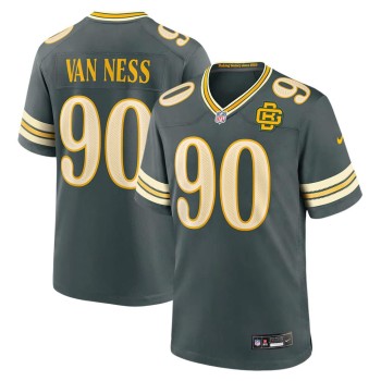 Men's Green Bay Packers #90 Lukas Van Ness Green 2026 Rivalries Collection Game Jersey