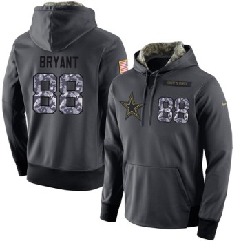 NFL Men's Dallas Cowboys #88 Dez Bryant Stitched Black Anthracite Salute to Service Player Performance Hoodie NFL Men's Dallas Cowboys #88 Dez Bryant Stitched Black Anthracite Salute to Service Player Performance Hoodie