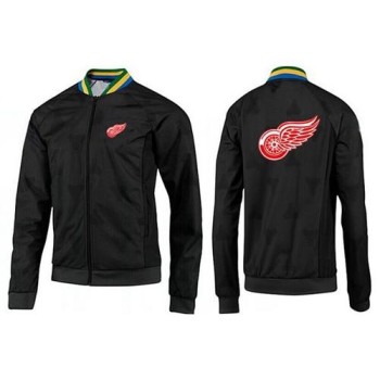 NHL Detroit Red Wings Zip Jackets Black-3 NHL Detroit Red Wings Zip Jackets Black-3