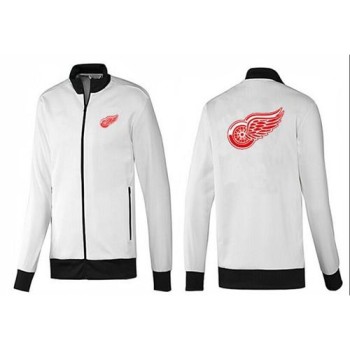 NHL Detroit Red Wings Zip Jackets White-1 NHL Detroit Red Wings Zip Jackets White-1