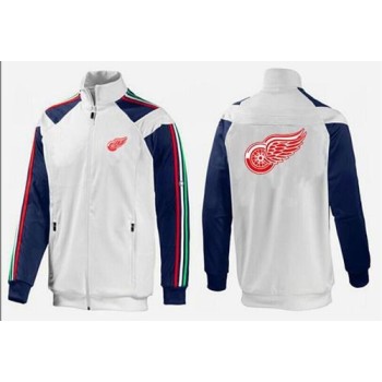 NHL Detroit Red Wings Zip Jackets White-2 NHL Detroit Red Wings Zip Jackets White-2