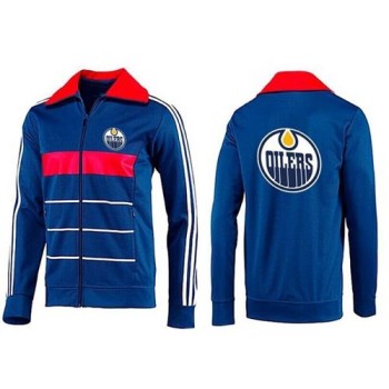 NHL Edmonton Oilers Zip Jackets Blue-5 NHL Edmonton Oilers Zip Jackets Blue-5