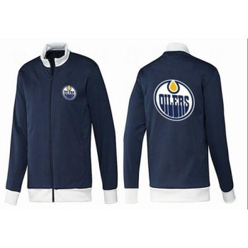 NHL Edmonton Oilers Zip Jackets Dark Blue NHL Edmonton Oilers Zip Jackets Dark Blue