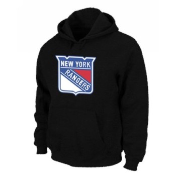 NHL New York Rangers Big & Tall Logo Pullover Hoodie Black NHL New York Rangers Big & Tall Logo Pullover Hoodie Black