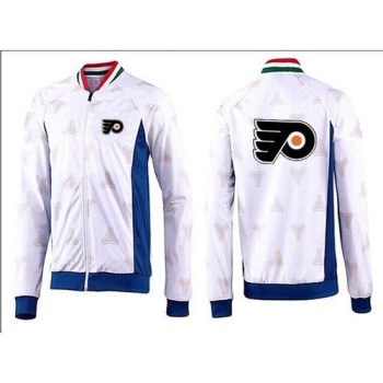 NHL Philadelphia Flyers Zip Jackets White-2 NHL Philadelphia Flyers Zip Jackets White-2
