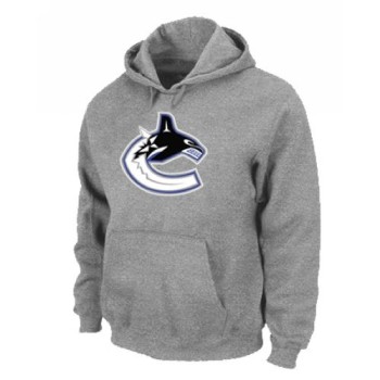 NHL Vancouver Canucks Big & Tall Logo Pullover Hoodie Grey NHL Vancouver Canucks Big & Tall Logo Pullover Hoodie Grey