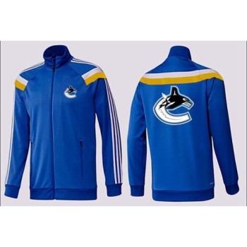 NHL Vancouver Canucks Zip Jackets Blue-3 NHL Vancouver Canucks Zip Jackets Blue-3