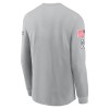 Men's Baltimore Ravens Gray 2024 Salute To Service Long Sleeve T-Shirt