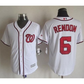 Nationals #6 Anthony Rendon White New Cool Base Stitched MLB Jersey