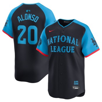 Men's National League Pete Alonso Navy 2024 MLB All-Star Game Limited Player Jersey Men's National League Pete Alonso Navy 2024 MLB All-Star Game Limited Player Jersey