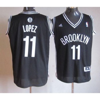 Nets #11 Brook Lopez Black Road Stitched NBA Jersey Nets #11 Brook Lopez Black Road Stitched NBA Jersey