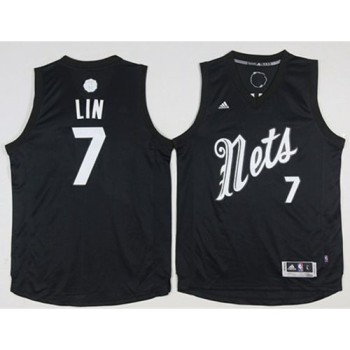 Nets #7 Jeremy Lin Black 2016-2017 Christmas Day Stitched NBA Jersey