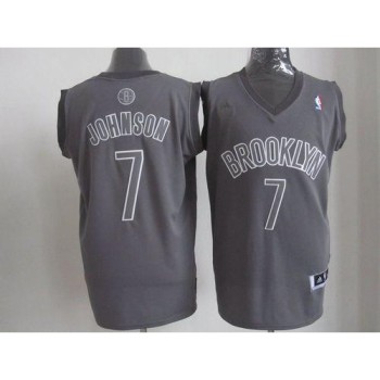 Nets #7 Joe Johnson Grey Big Color Fashion Stitched NBA Jersey Nets #7 Joe Johnson Grey Big Color Fashion Stitched NBA Jersey