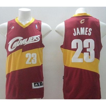 New Revolution 30 Cavaliers #23 LeBron James Red Stitched NBA Jersey New Revolution 30 Cavaliers #23 LeBron James Red Stitched NBA Jersey