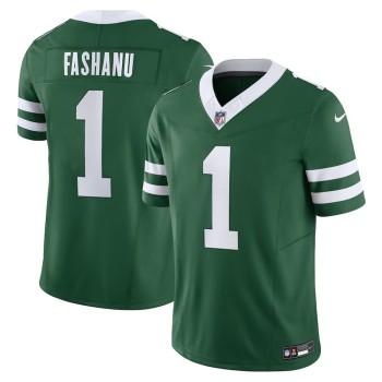 Men's New York Jets Olu Fashanu Gotham Green 2024 NFL Draft First Round Pick Player F.U.S.E. Vapor Untouchable Limited Stitched Football Jersey