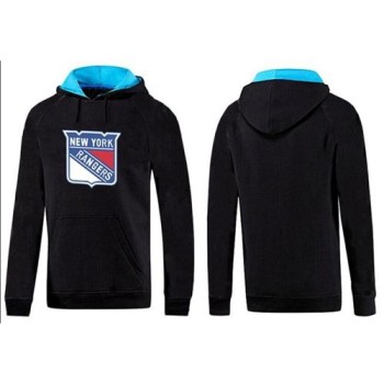 New York Rangers Pullover Hoodie Black & Blue New York Rangers Pullover Hoodie Black & Blue
