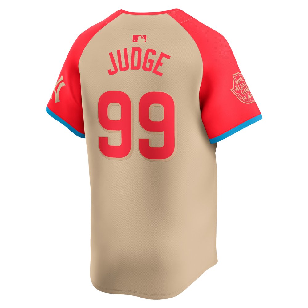 Men's American League #99 Aaron Judge Cream 2024 MLB All-Star Game Limited Player Jersey