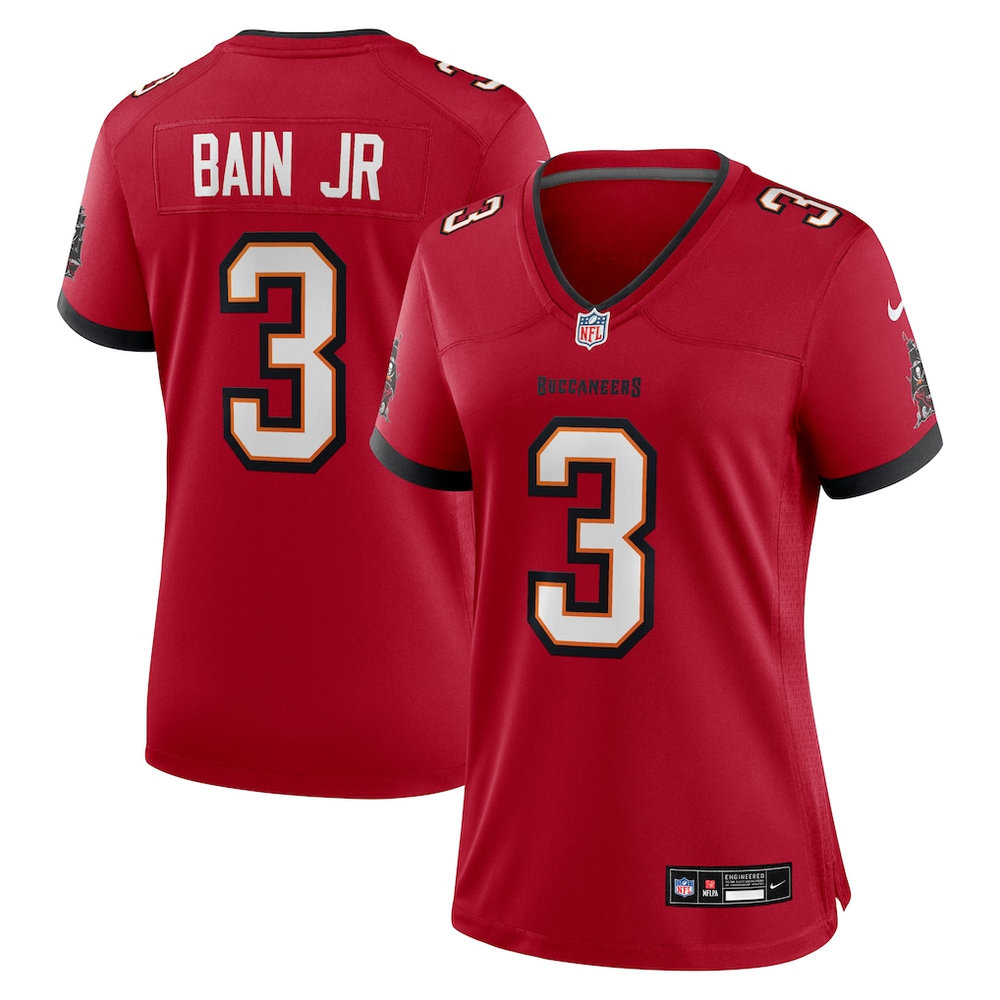 Women's Tampa Bay Buccaneers #3 Rueben Bain Jr. Nike Red 2026 NFL Draft Game Jersey