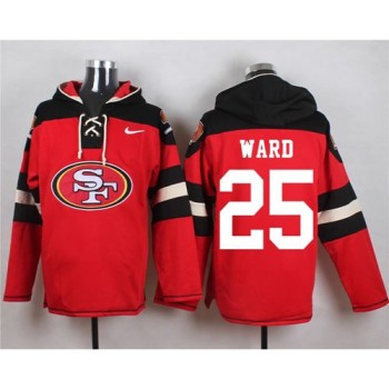 49ers #25 Jimmie Ward Red Player Pullover NFL Hoodie 49ers #25 Jimmie Ward Red Player Pullover NFL Hoodie