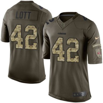 49ers #42 Ronnie Lott Green Youth Stitched NFL Limited Salute to Service Jersey 49ers #42 Ronnie Lott Green Youth Stitched NFL Limited Salute to Service Jersey