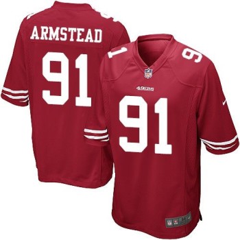 49ers #91 Arik Armstead Red Team Color Youth Stitched NFL Elite Jersey 49ers #91 Arik Armstead Red Team Color Youth Stitched NFL Elite Jersey