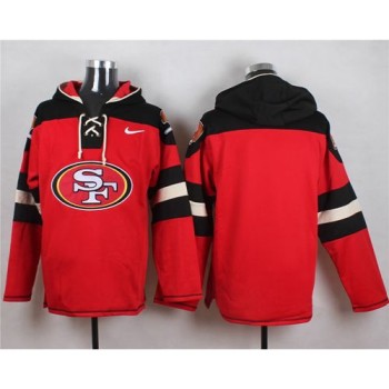 49ers Blank Red Player Pullover NFL Hoodie 49ers Blank Red Player Pullover NFL Hoodie