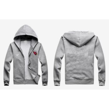 Arizona Cardinals Authentic Logo Hoodie Grey