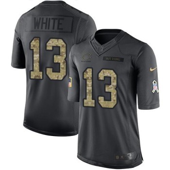 Bears #13 Kevin White Black Youth Stitched NFL Limited 2016 Salute to Service Jersey