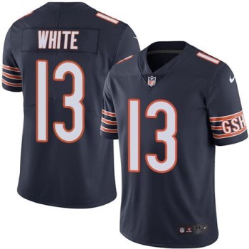 Bears #13 Kevin White Navy Blue Men's Stitched NFL Limited Rush Jersey