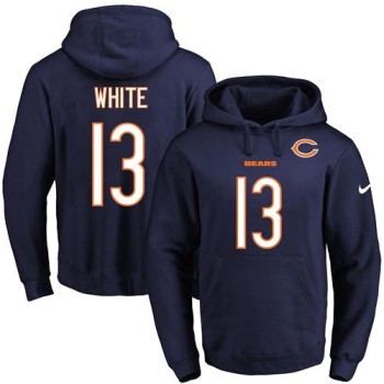 Bears #13 Kevin White Navy Blue Name & Number Pullover NFL Hoodie