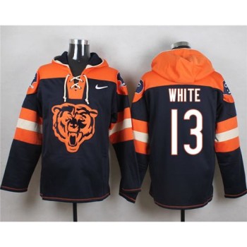 Bears #13 Kevin White Navy Blue Player Pullover NFL Hoodie