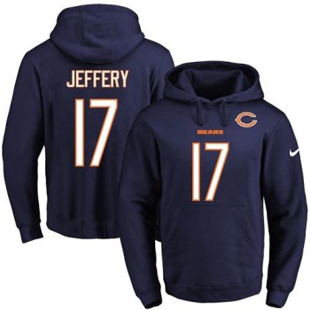 Bears #17 Alshon Jeffery Navy Blue Name & Number Pullover NFL Hoodie Bears #17 Alshon Jeffery Navy Blue Name & Number Pullover NFL Hoodie