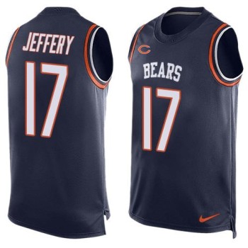 Bears #17 Alshon Jeffery Navy Blue Team Color Men's Stitched NFL Limited Tank Top Jersey Bears #17 Alshon Jeffery Navy Blue Team Color Men's Stitched NFL Limited Tank Top Jersey