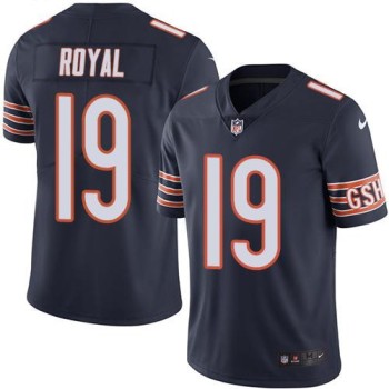 Bears #19 Eddie Royal Navy Blue Men's Stitched NFL Limited Rush Jersey Bears #19 Eddie Royal Navy Blue Men's Stitched NFL Limited Rush Jersey
