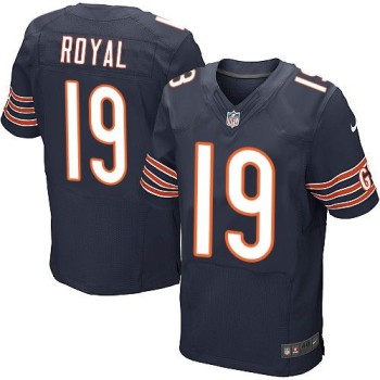 Bears #19 Eddie Royal Navy Blue Team Color Men's Stitched NFL Elite Jersey Bears #19 Eddie Royal Navy Blue Team Color Men's Stitched NFL Elite Jersey