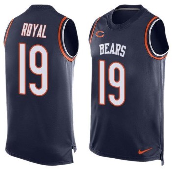 Bears #19 Eddie Royal Navy Blue Team Color Men's Stitched NFL Limited Tank Top Jersey Bears #19 Eddie Royal Navy Blue Team Color Men's Stitched NFL Limited Tank Top Jersey