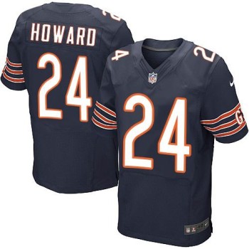 Bears #24 Jordan Howard Navy Blue Team Color Men's Stitched NFL Elite Jersey Bears #24 Jordan Howard Navy Blue Team Color Men's Stitched NFL Elite Jersey