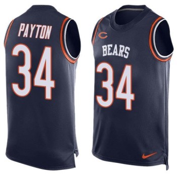 Bears #34 Walter Payton Navy Blue Team Color Men's Stitched NFL Limited Tank Top Jersey Bears #34 Walter Payton Navy Blue Team Color Men's Stitched NFL Limited Tank Top Jersey