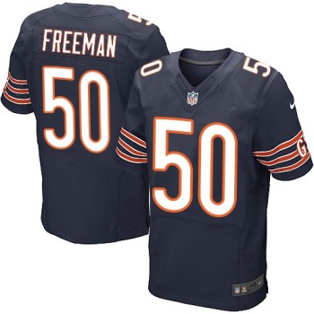 Bears #50 Jerrell Freeman Navy Blue Team Color Men's Stitched NFL Elite Jersey Bears #50 Jerrell Freeman Navy Blue Team Color Men's Stitched NFL Elite Jersey