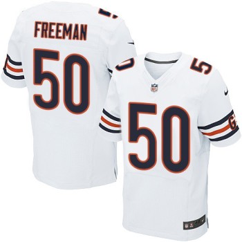 Bears #50 Jerrell Freeman White Men's Stitched NFL Elite Jersey