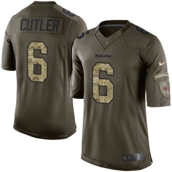 Bears #6 Jay Cutler Green Youth Stitched NFL Limited Salute to Service Jersey Bears #6 Jay Cutler Green Youth Stitched NFL Limited Salute to Service Jersey