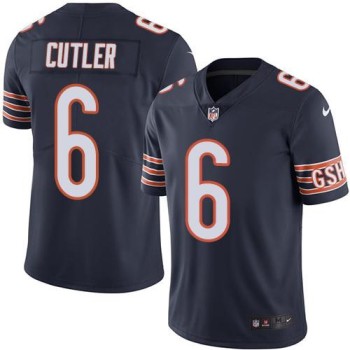 Bears #6 Jay Cutler Navy Blue Men's Stitched NFL Limited Rush Jersey Bears #6 Jay Cutler Navy Blue Men's Stitched NFL Limited Rush Jersey